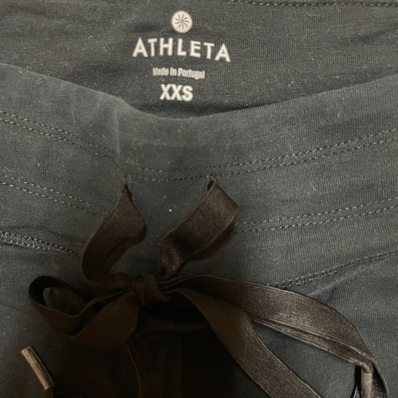 Athleta Organic Cotton Exhale 2 in 1 Tight, Yoga Pants, XXS, Great Condition - Picture 3 of 4